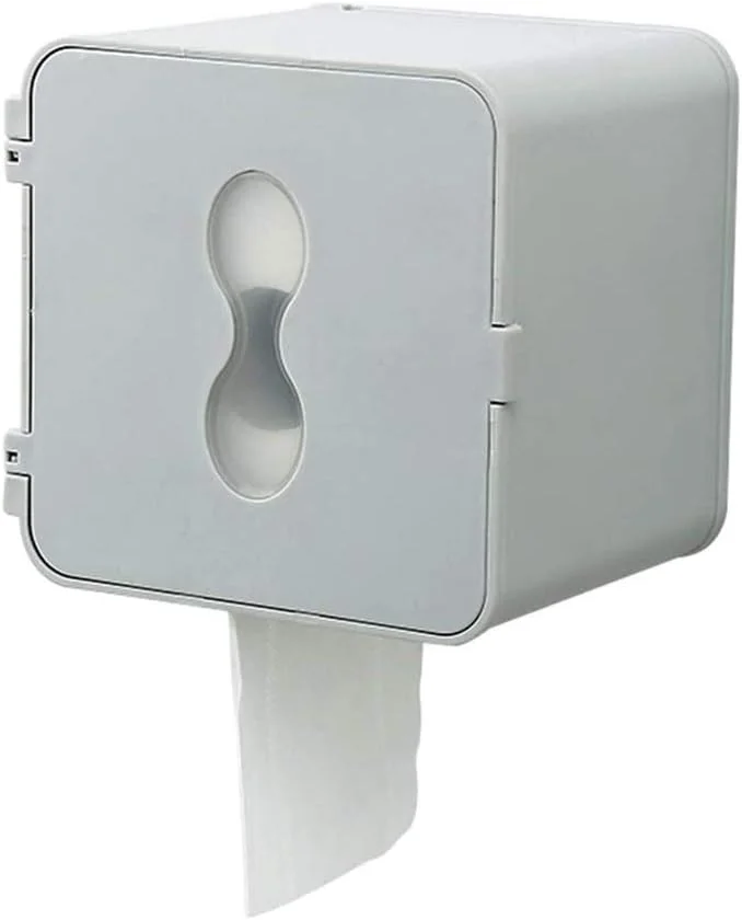 جعبه دستمال کاغذی دیواری UHJKLA، جا دستمال توالت، سینی توالت، محفظه ضد آب بدون نیاز به سوراخکاری جعبه دستمال کاغذی دیواری UHJKLA، جا دستمال توالت، سینی توالت، محفظه ضد آب بدون نیاز به سوراخکاری