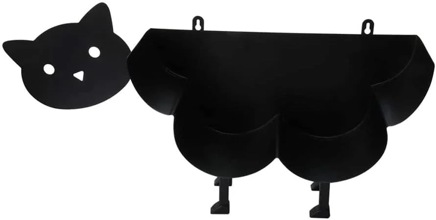 جا دستمال کاغذی فلزی Vedell، نگهدارنده رول دستمال کاغذی گربه سیاه برای نصب روی دیوار، مخزن توالت، نصب دیواری یا ایستاده، برای نگهداری دستمال کاغذی حمام جا دستمال کاغذی فلزی Vedell، نگهدارنده رول دستمال کاغذی گربه سیاه برای نصب روی دیوار، مخزن توالت، نصب دیواری یا ایستاده، برای نگهداری دستمال کاغذی حمام