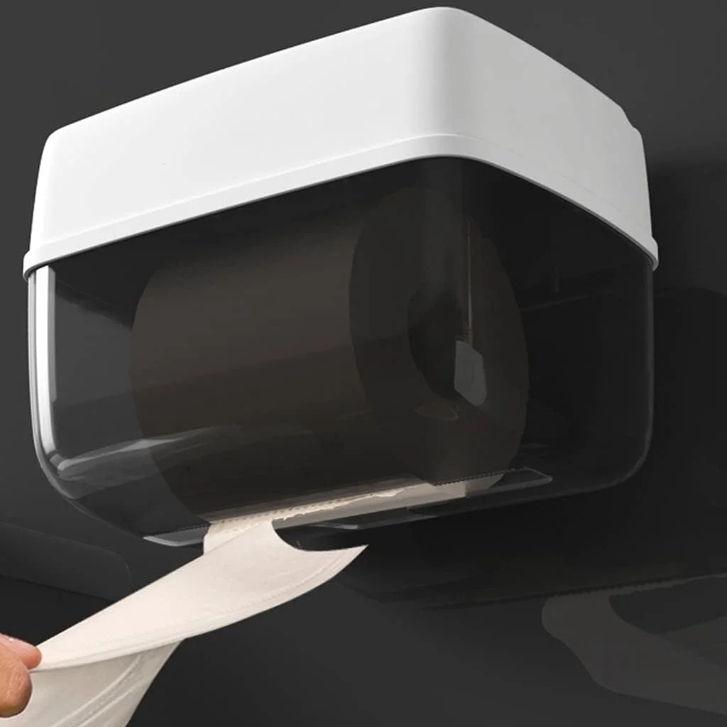 جا دستمال کاغذی دیواری ضد آب با قفسه و محفظه نگهداری