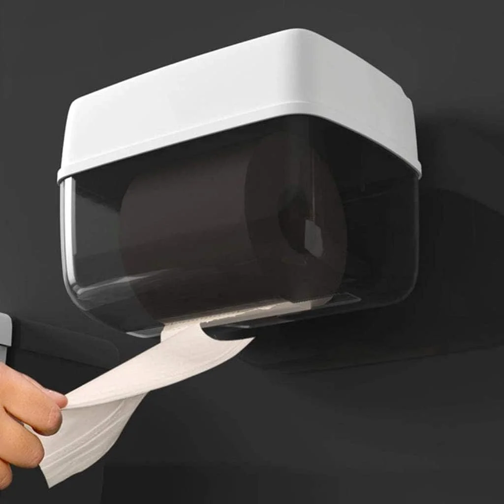 جا دستمال کاغذی دیواری ضد آب با قفسه و محفظه نگهداری