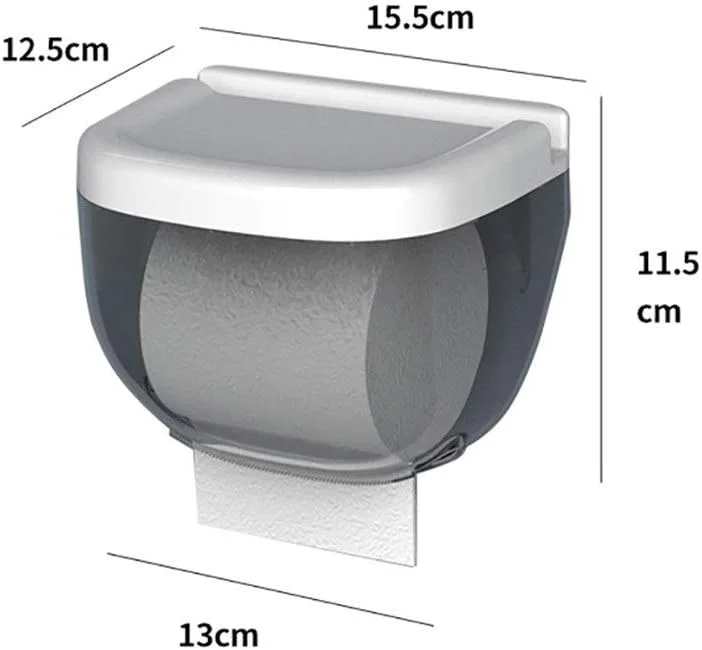 جا دستمال کاغذی ضد آب با قفسه نگهداری تلفن همراه، نصب دیواری