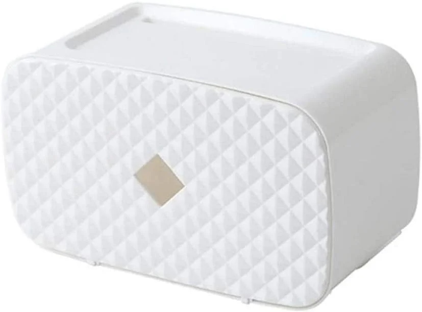 جا دستمال کاغذی توالت سفید - جا موبایلی و جعبه دستمال کاغذی ساده