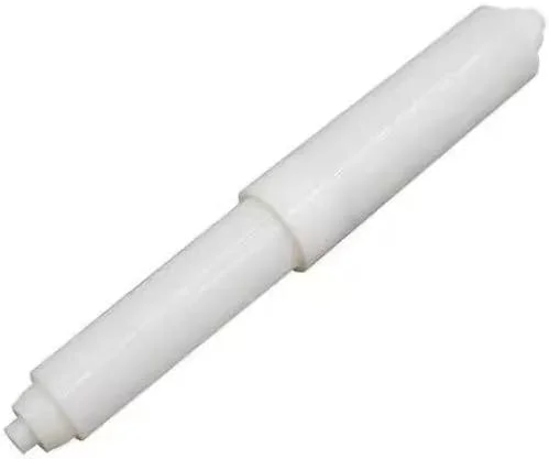 نگهدارنده رول دستمال توالت سفید WLngtv، جعبه دستمال کاغذی قابل تنظیم، میله رول دستمال کاغذی پلاستیکی، میله های رول دستمال توالت فنری، رول کاغذ، جایگزین رول دستمال توالت، حمام