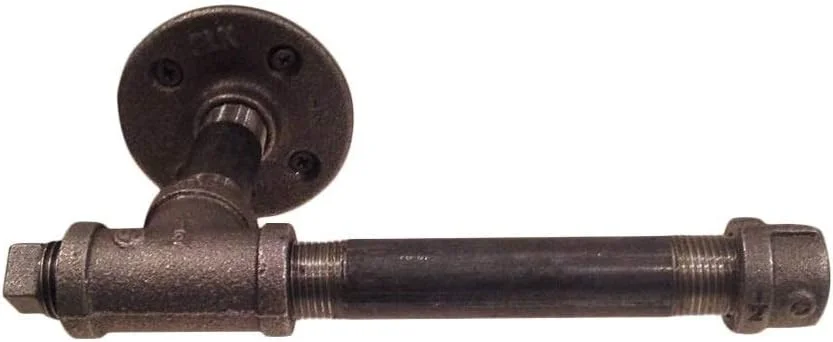 جا دستمال کاغذی توالت - جا دستمال کاغذی به سبک قدیمی، جا حوله ای لوله آهنی صنعتی با سخت افزار برای حمام