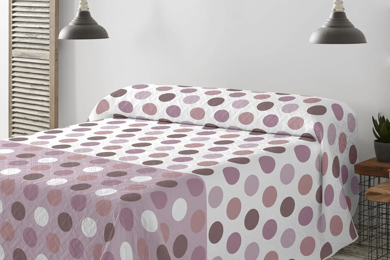 رو تختی آلگریا Degrees Home مناسب تخت 105 سانتی متر، بهاره و تابستانه، ابعاد 200x260 سانتی متر، رنگ آرایشی