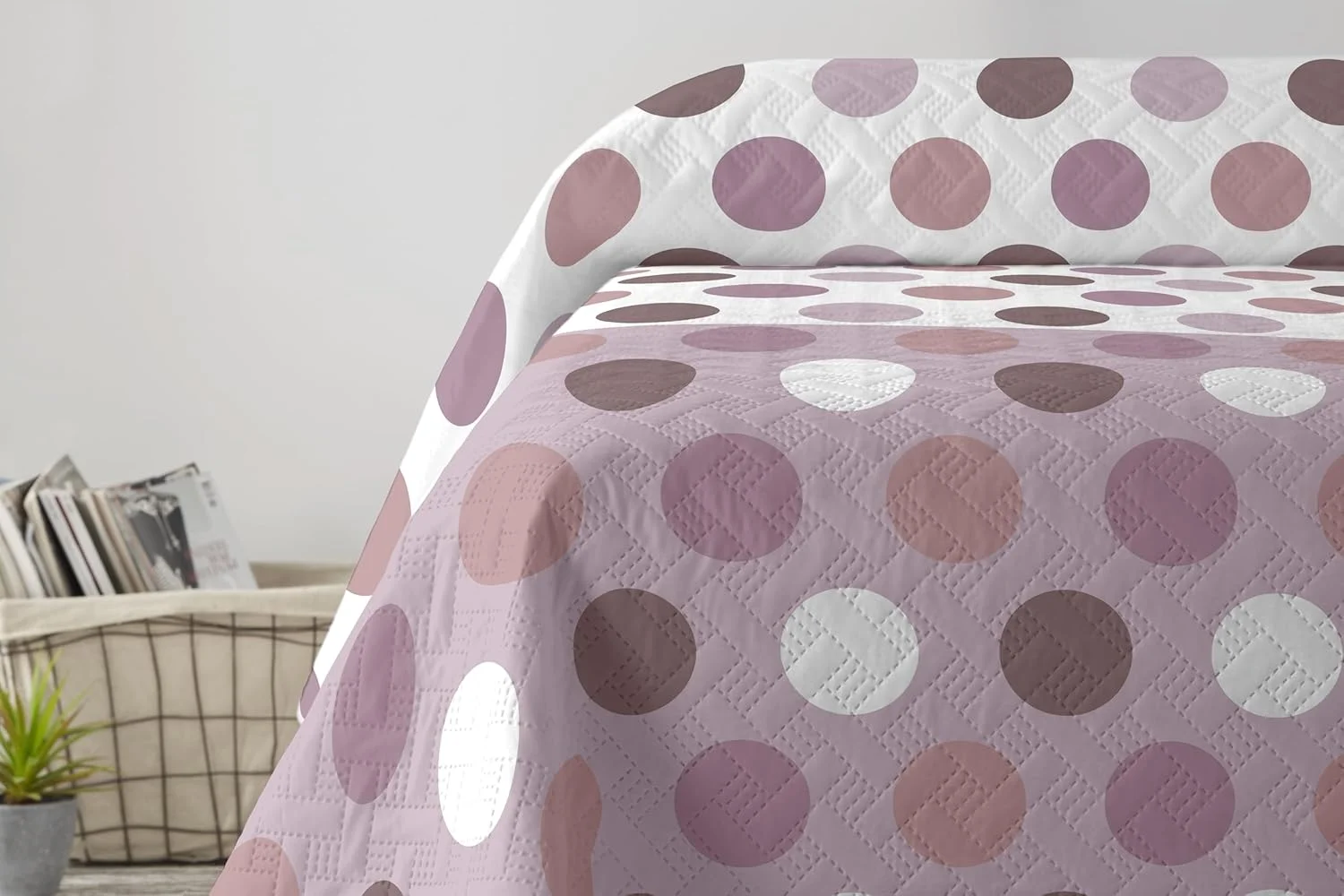 رو تختی آلگریا Degrees Home مناسب تخت 105 سانتی متر، بهاره و تابستانه، ابعاد 200x260 سانتی متر، رنگ آرایشی