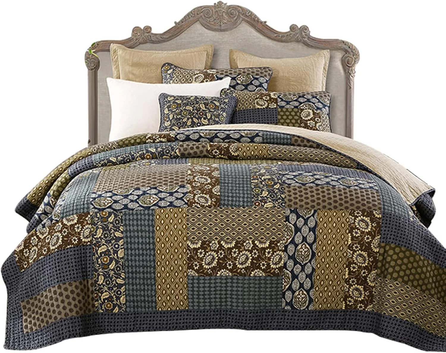 روتختی گارکان، سایز 260x270 سانتی متر، مناسب تخت کینگ، لحاف روتختی پنبه ای کینگ، 3 تکه (1 لحاف و 2 روبالشی) (3 عدد 260x270 سانتی متر) روتختی گارکان، سایز 260x270 سانتی متر، مناسب تخت کینگ، لحاف روتختی پنبه ای کینگ، 3 تکه (1 لحاف و 2 روبالشی) (3 عدد 260x270 سانتی متر)