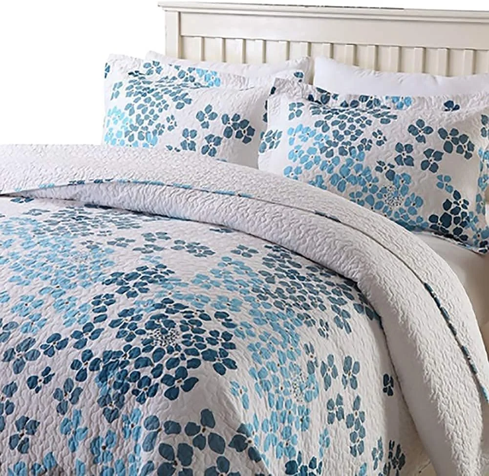 روتختی پنبهای طرح گل گارکان، لحاف نرم و تنفسی، ست لحاف 3 تکه با 2 روبالشتی روتختی پنبهای طرح گل گارکان، لحاف نرم و تنفسی، ست لحاف 3 تکه با 2 روبالشتی