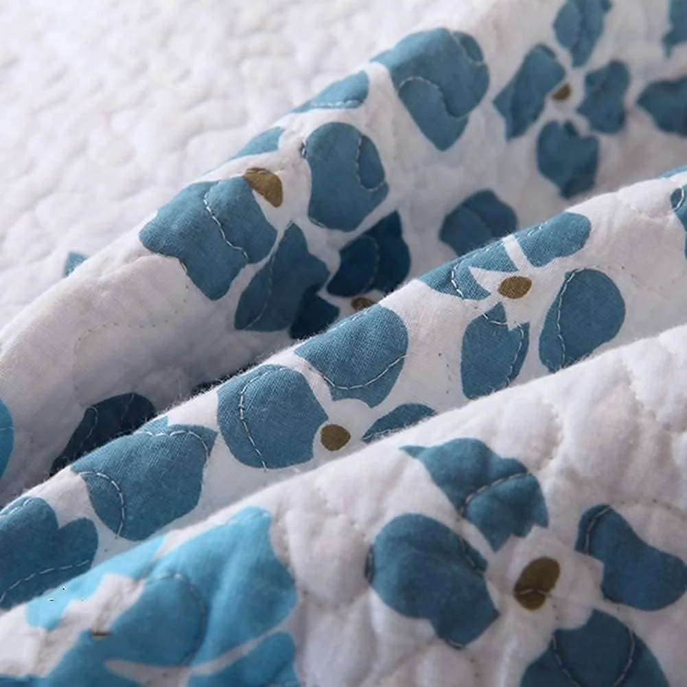 روتختی پنبهای طرح گل گارکان، لحاف نرم و تنفسی، ست لحاف 3 تکه با 2 روبالشتی روتختی پنبهای طرح گل گارکان، لحاف نرم و تنفسی، ست لحاف 3 تکه با 2 روبالشتی