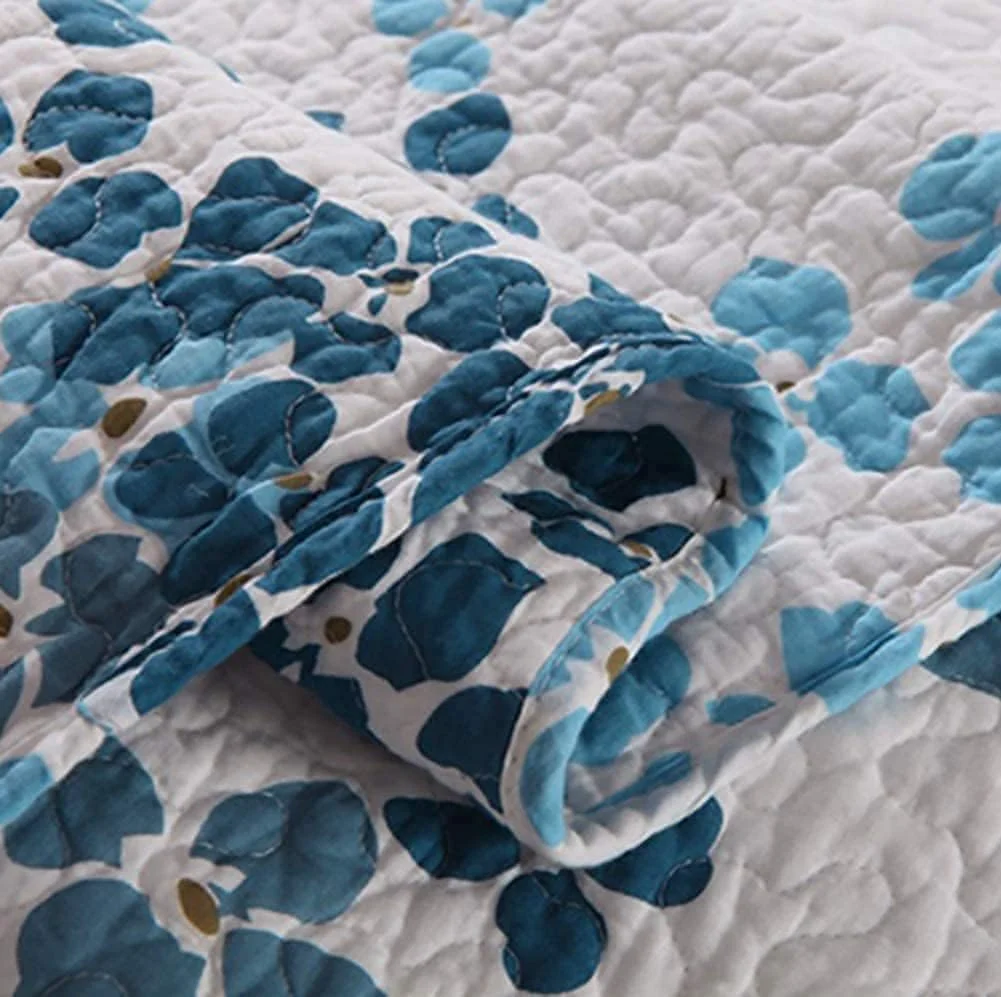 روتختی پنبهای طرح گل گارکان، لحاف نرم و تنفسی، ست لحاف 3 تکه با 2 روبالشتی روتختی پنبهای طرح گل گارکان، لحاف نرم و تنفسی، ست لحاف 3 تکه با 2 روبالشتی