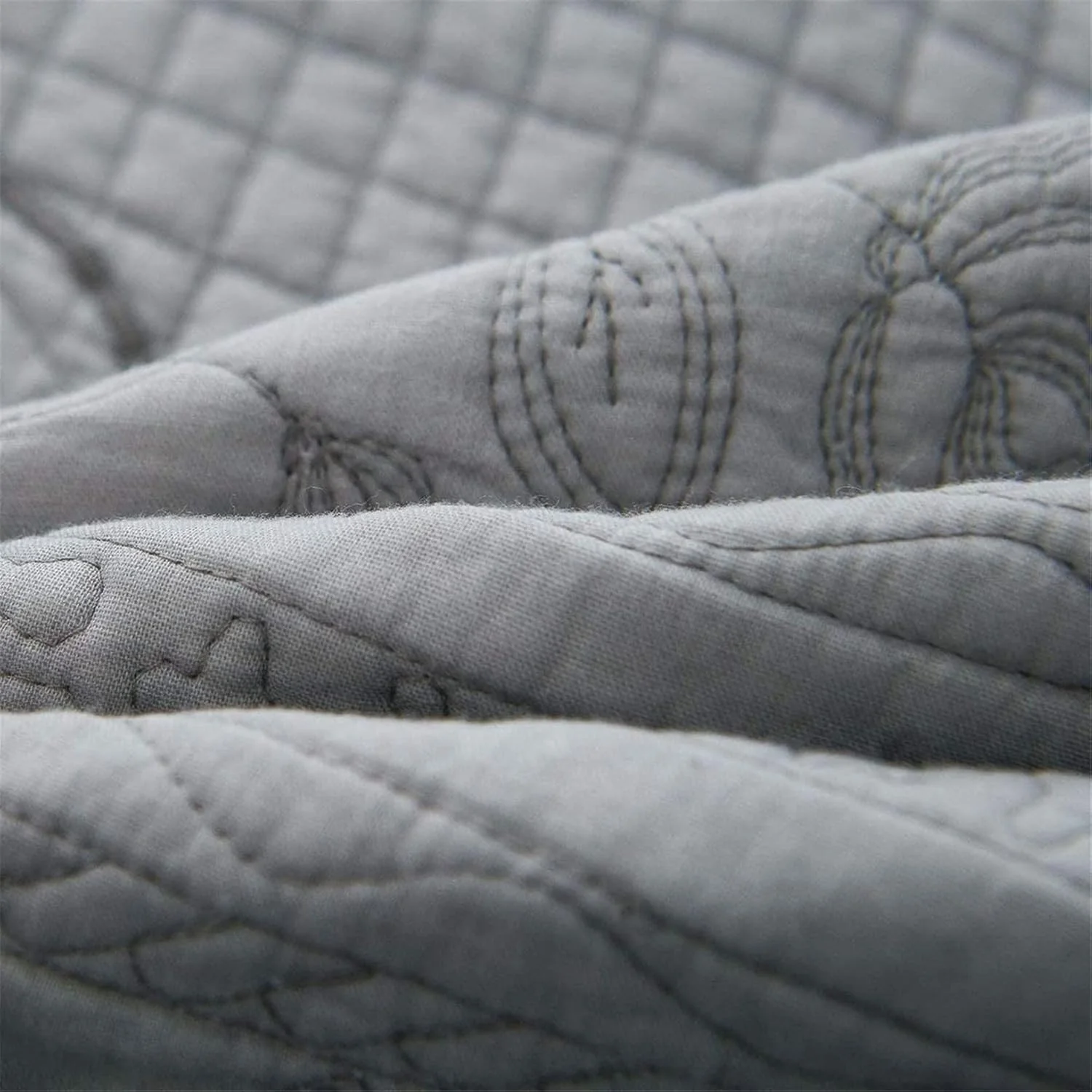 روتختی ژاکارد گارکان مدل 2021 سایز دو نفره، ست لحاف، رو تختی تکه دوزی شده گلدار پنبه ای گلدوزی شده با 2 روبالشی، دکور اتاق خواب برای تمام فصول، بژ، 245 * 265 سانتی متر