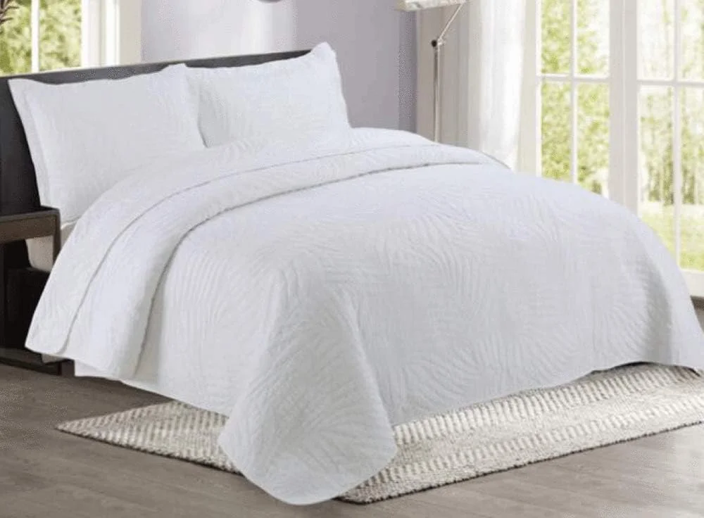 ست روتختی پنبهای طرحدار GaRcan سایز کینگ، سبک و گرم، لحاف طرح برجسته، رو تختی، ست ملحفه 3 تکه شامل روتختی و 2 روبالشی، AA-230X250CM ست روتختی پنبهای طرحدار GaRcan سایز کینگ، سبک و گرم، لحاف طرح برجسته، رو تختی، ست ملحفه 3 تکه شامل روتختی و 2 روبالشی، AA-230X250CM