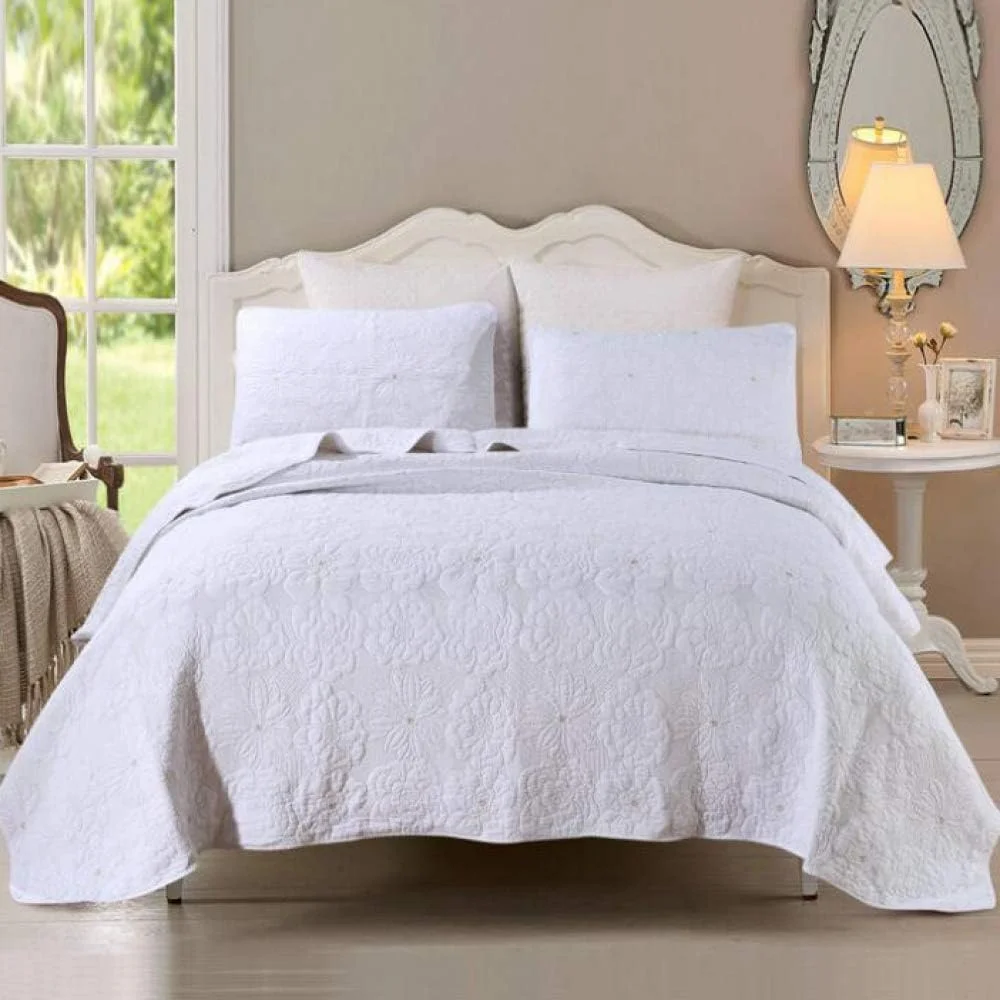 روتختی دو نفره گارکان، روتختی کینگ سایز پنبه ای تکه دوزی شده، ست روتختی، لحاف و بالش، BC-230X250CM (Cb king 230X250cm) روتختی دو نفره گارکان، روتختی کینگ سایز پنبه ای تکه دوزی شده، ست روتختی، لحاف و بالش، BC-230X250CM (Cb king 230X250cm)