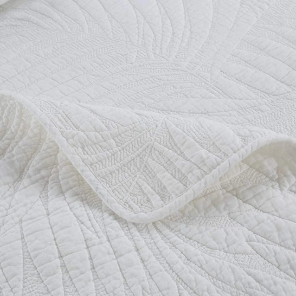 ست روتختی پنبه‌ای طرح‌دار GaRcan سایز کینگ، سبک و گرم، لحاف طرح برجسته، رو تختی، ست ملحفه 3 تکه شامل روتختی و 2 روبالشی، AA-230X250CM