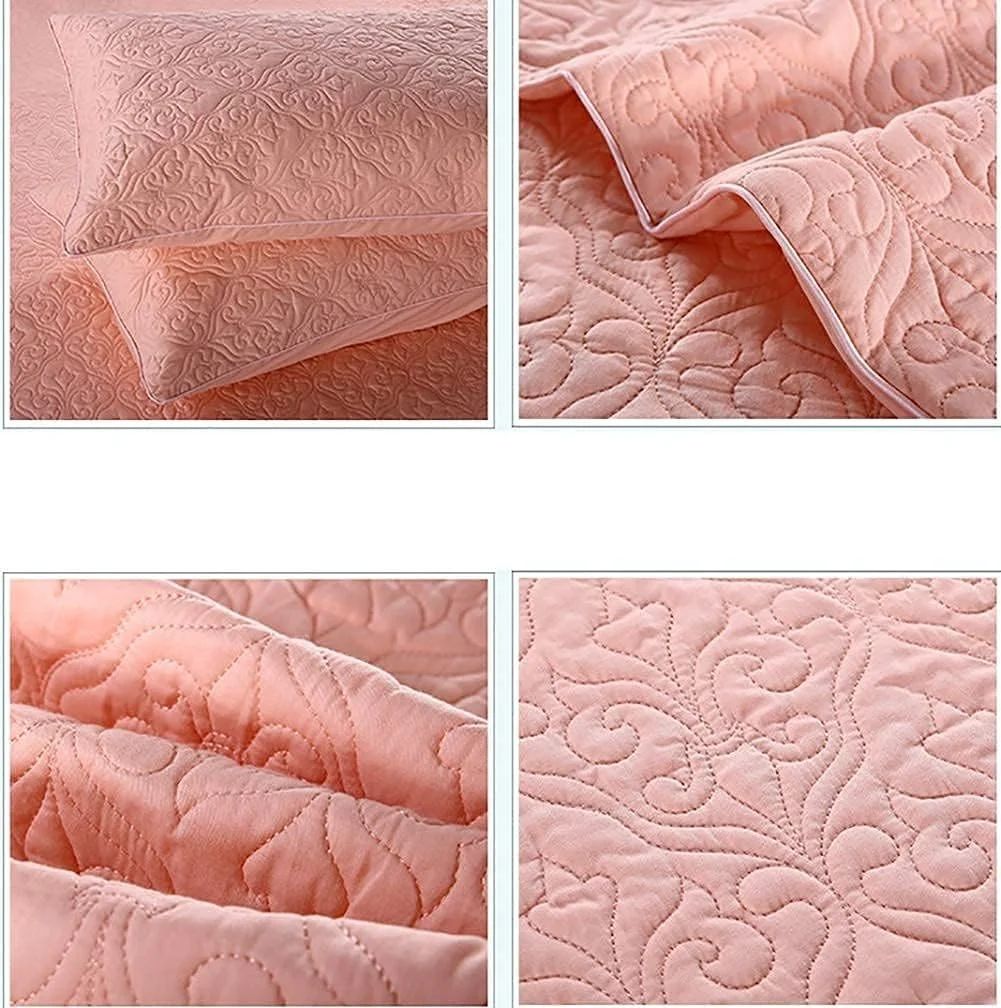 ست روتختی پنبه ای سه تکه GaRcan، نرم و راحت، شامل یک روتختی طرح دار و 2 روبالشی، 245x260 سانتی متر، نارنجی (صورتی) ست روتختی پنبه ای سه تکه GaRcan، نرم و راحت، شامل یک روتختی طرح دار و 2 روبالشی، 245x260 سانتی متر، نارنجی (صورتی)