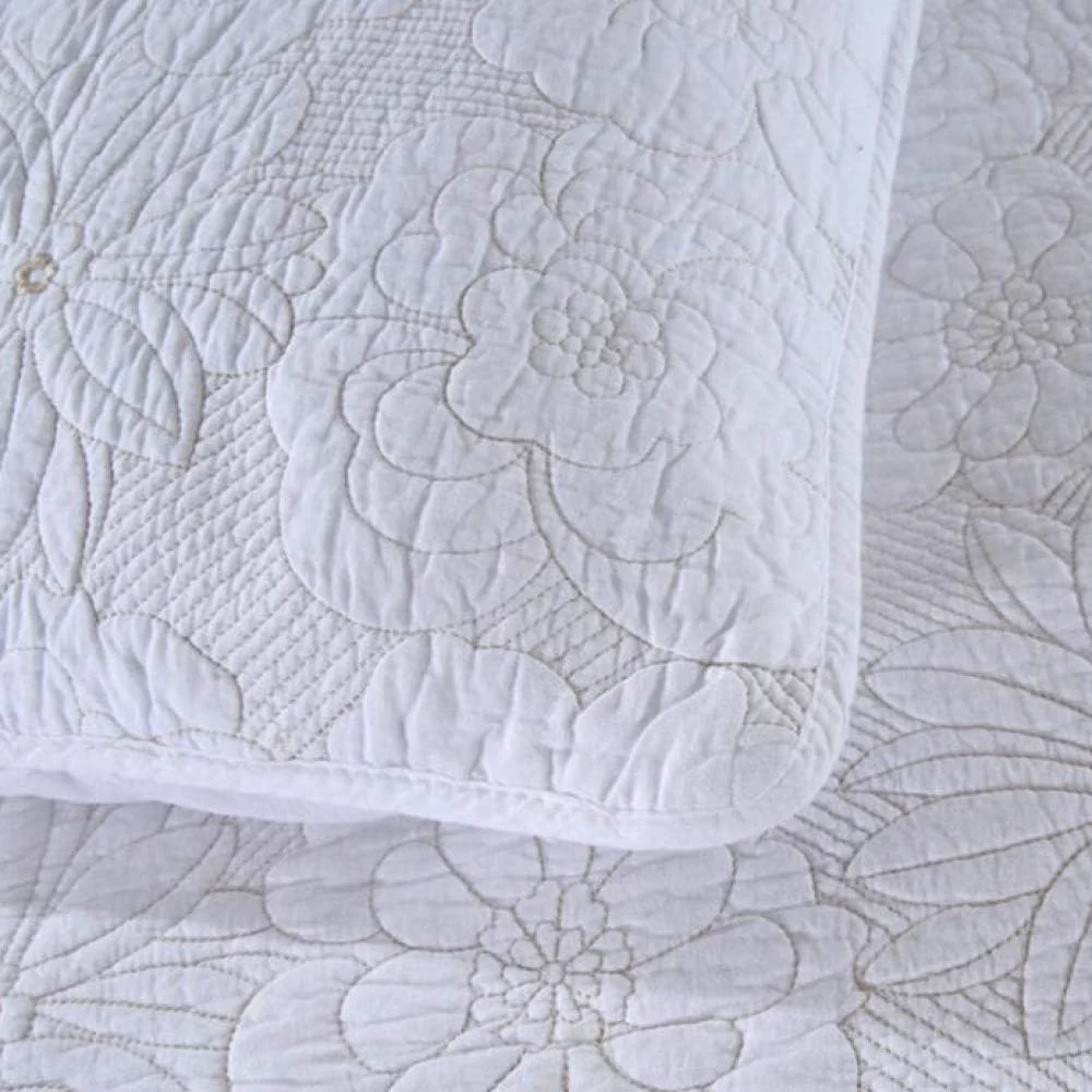 روتختی دو نفره گارکان، روتختی کینگ سایز پنبه ای تکه دوزی شده، ست روتختی، لحاف و بالش، BC-230X250CM (Cb king 230X250cm)