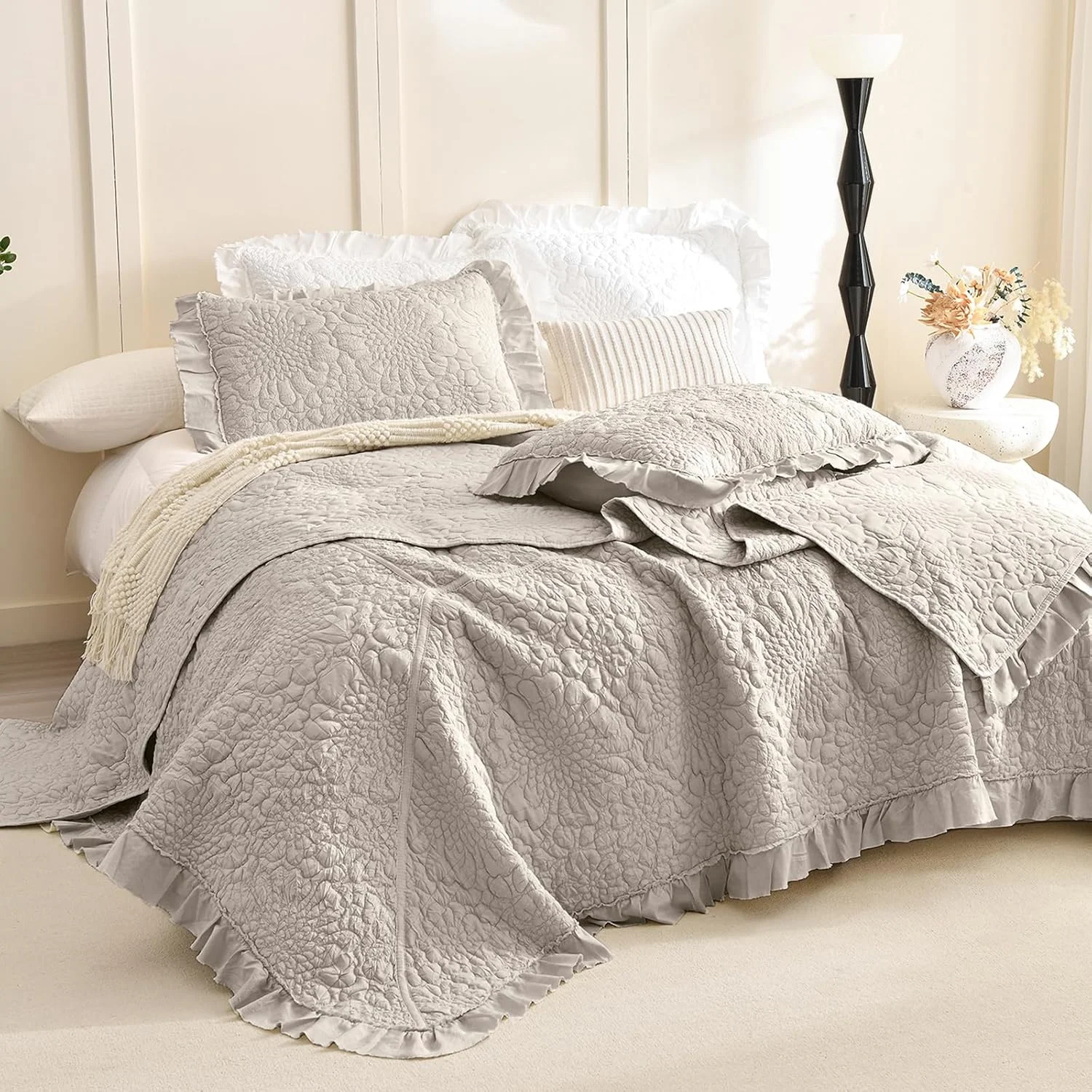 ست روتختی بزرگ لیدی آن، 3 تکه، طرح روستیک