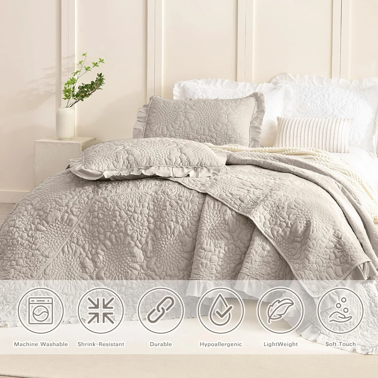 ست روتختی بزرگ لیدی آن، 3 تکه، طرح روستیک ست روتختی بزرگ لیدی آن، 3 تکه، طرح روستیک