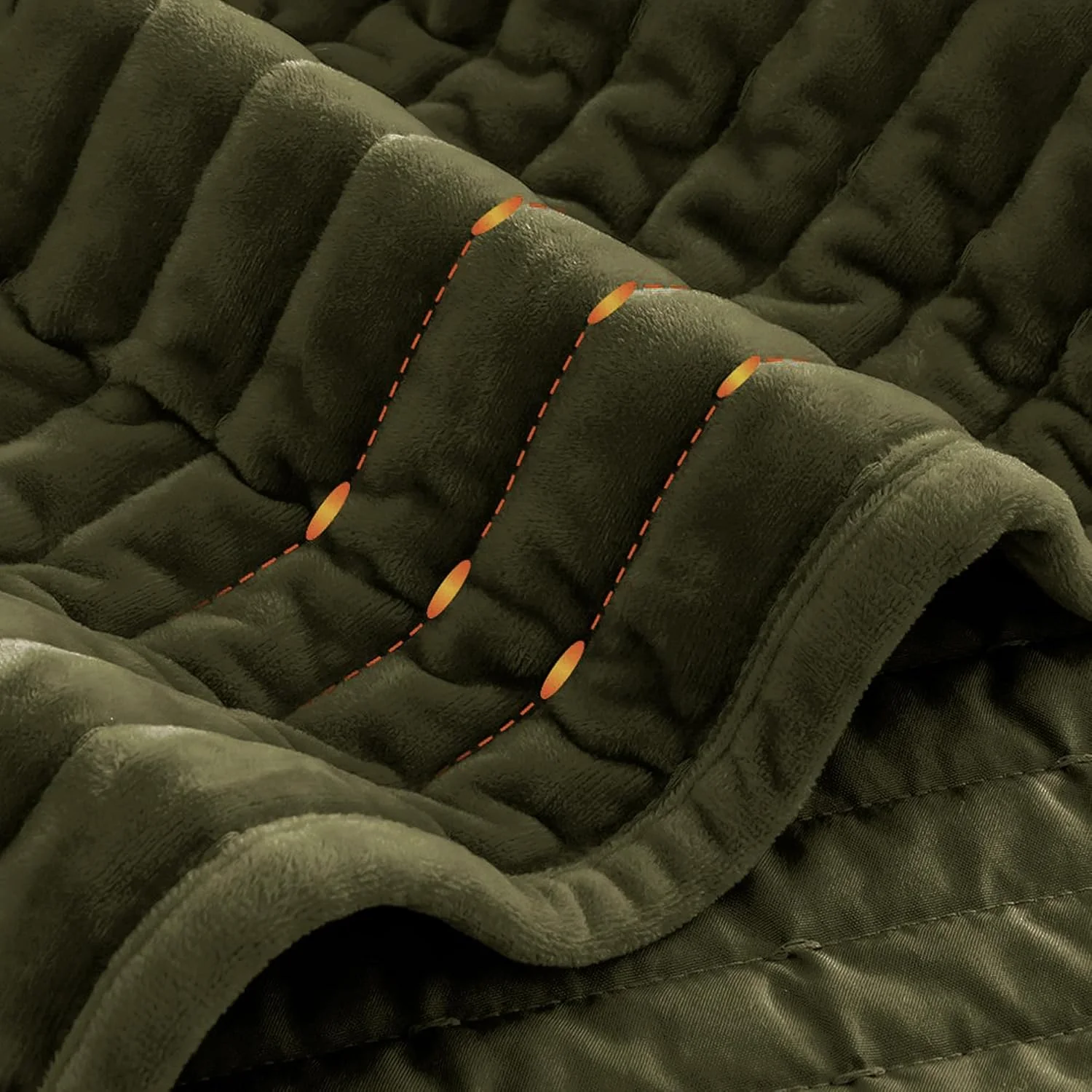 ست لحاف مخملی لوکس شلالا، لحاف راه راه مدرن، لحاف سبک وزن با روبالشتی های ست، روتختی نرم و گرم و راحت دو طرفه برای تمام فصول (سبز تاج گل، سایز دو نفره/کویین)