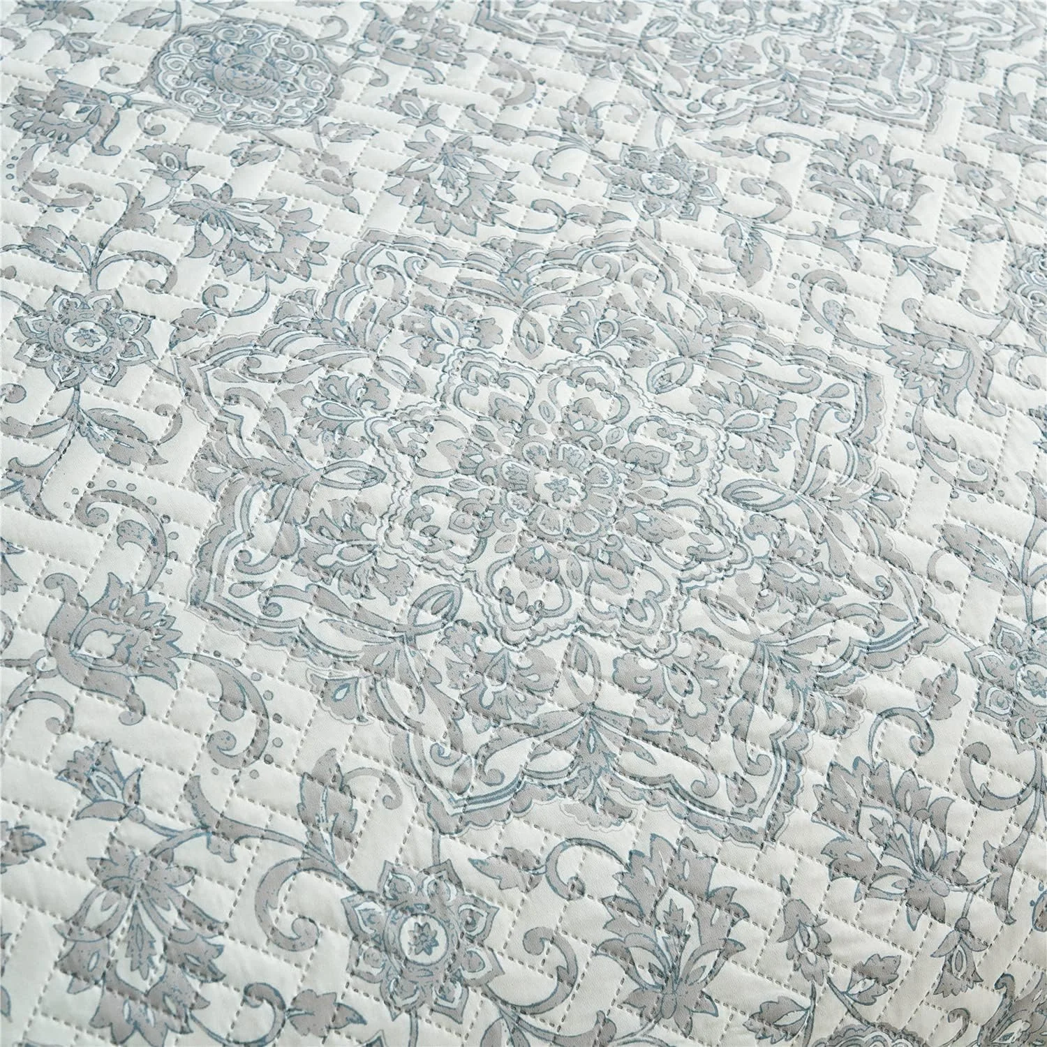 ست لحاف سه تکه MERRY HOME سایز Queen، ست های لحاف سایز Queen با 2 رو بالشتی - لحاف نرم و سبک وزن دو رو طرح بوهو، رو تختی