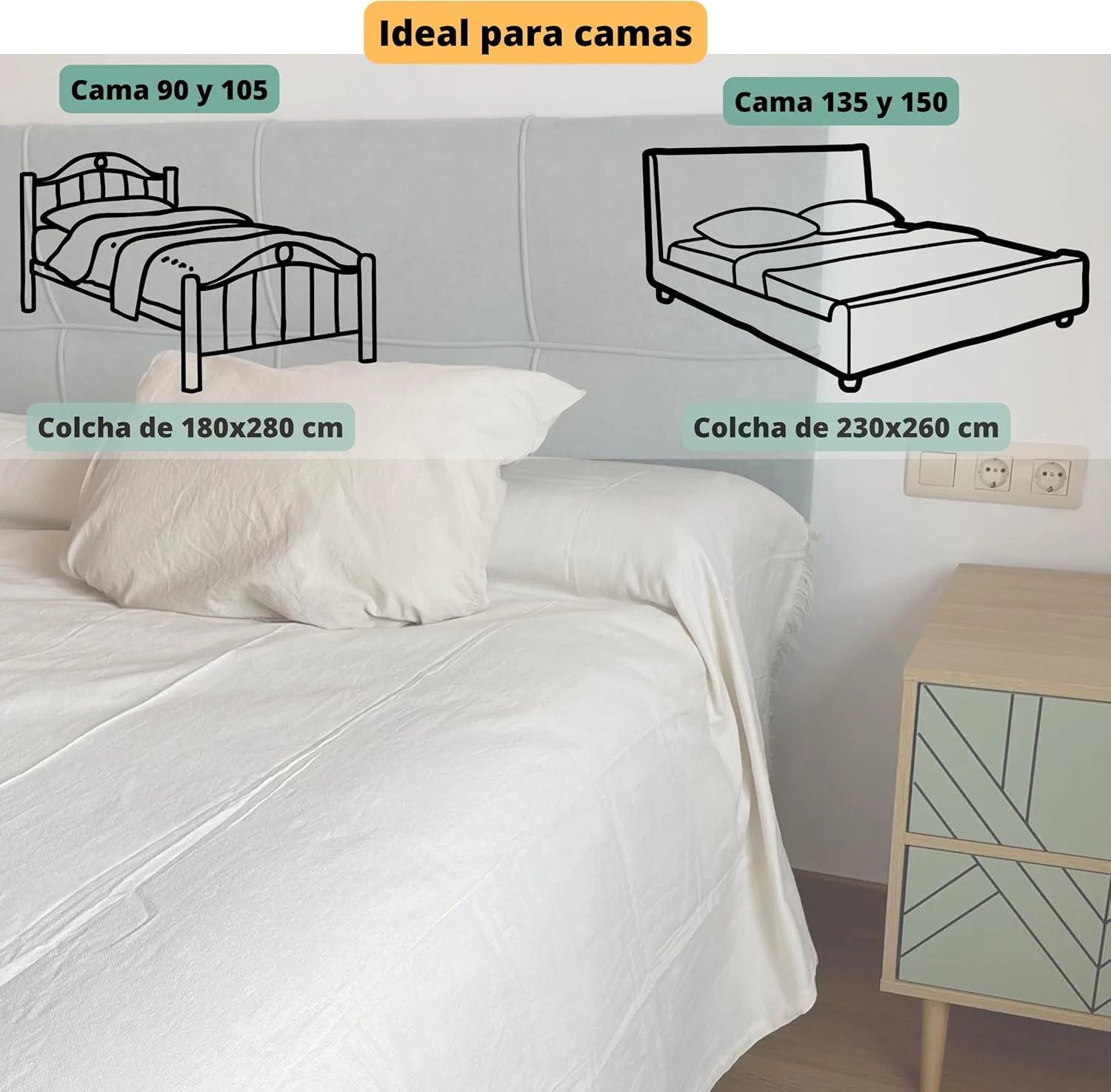 رو تختی چند منظوره، رو تختی، رو مبلی پنبه ای و الیاف دیگر، ساخت اسپانیا (سبز آبی یاسپی 09، 130 x 180 سانتی متر)