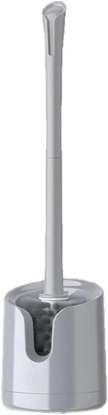 برس توالت با پایه جداشدنی و تهویه دار، برس توالت پلاستیکی با دسته بلند، برس نرم و ست نگهدارنده برس توالت قابل نصب روی دیوار با قابلیت خشک شدن سریع