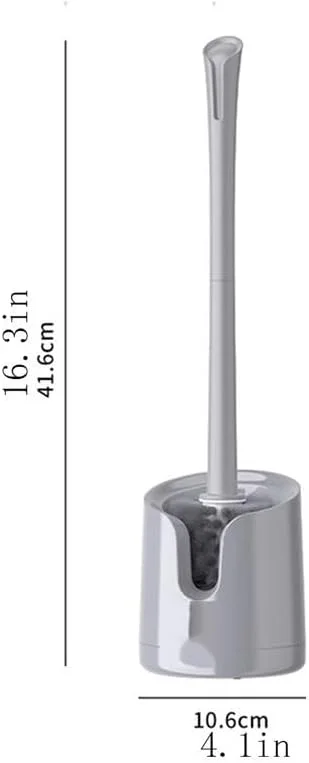 برس توالت با پایه جداشدنی و تهویه دار، برس توالت پلاستیکی با دسته بلند، برس نرم و ست نگهدارنده برس توالت قابل نصب روی دیوار با قابلیت خشک شدن سریع