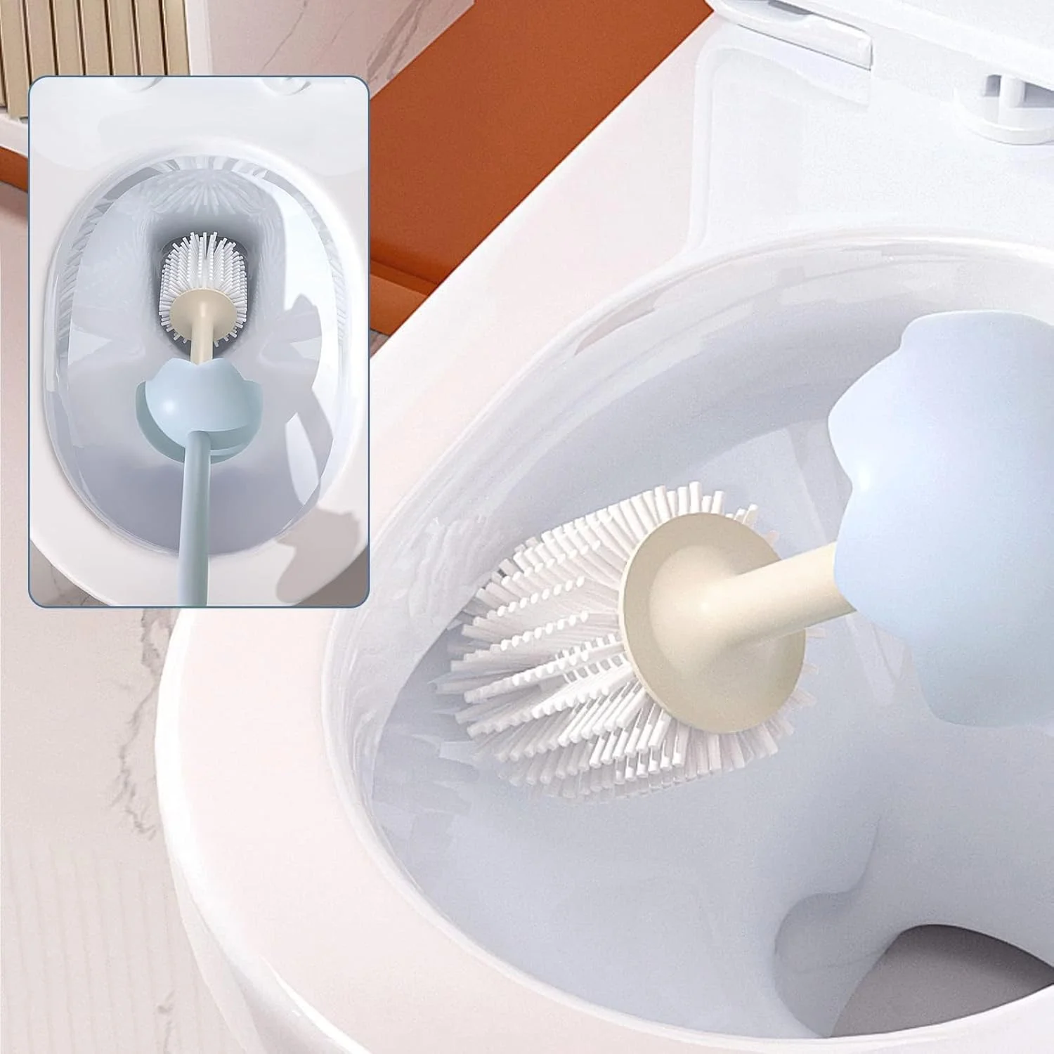 برس توالت طرح دایناسور با نگهدارنده - ابزار تمیز کننده توالت بامزه و جمع و جور با TPR نرم، طراحی ایستاده برای فضاهای کوچک، ایده آل برای دکوراسیون حمام خانه و کودکان برس توالت طرح دایناسور با نگهدارنده - ابزار تمیز کننده توالت بامزه و جمع و جور با TPR نرم، طراحی ایستاده برای فضاهای کوچک، ایده آل برای دکوراسیون حمام خانه و کودکان