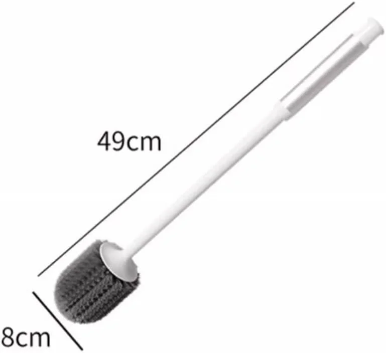 برس توالت و نگهدارنده، برس توالت با موهای بلند برای تمیز کردن عمیق هر گوشه