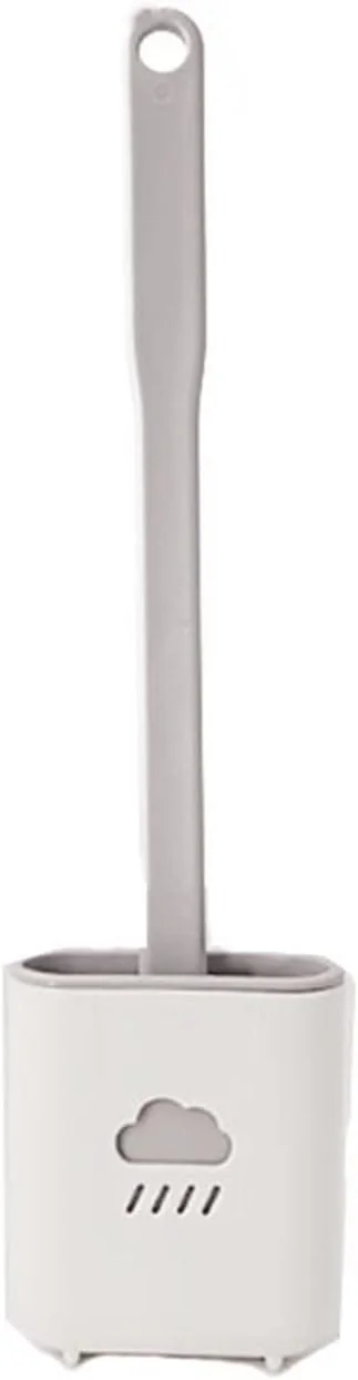 برس توالت فرنگی، برس توالت سیلیکونی به همراه نگهدارنده، برس سر تخت با موهای نرم و منعطف، لوازم جانبی حمام برای تمیز کردن شکاف ها