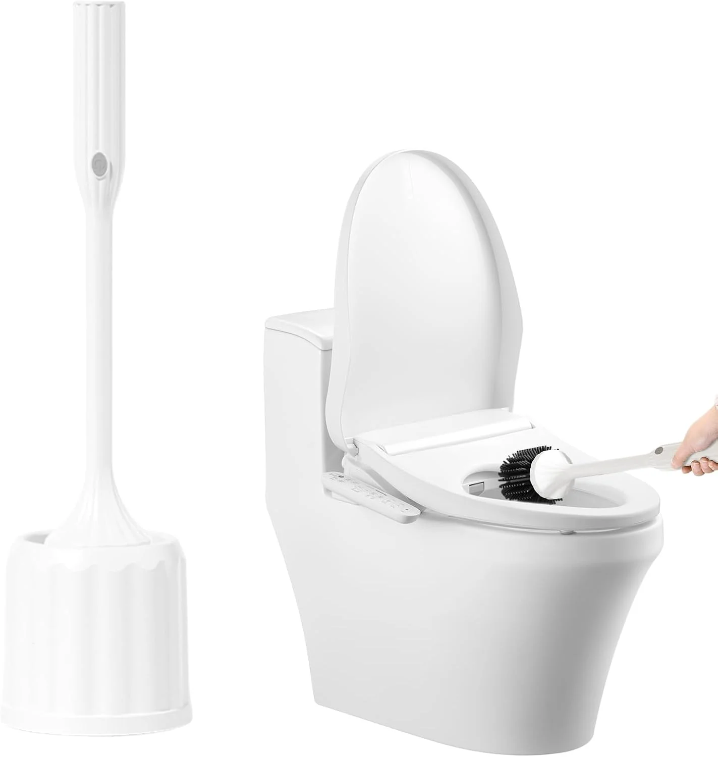 برس و پایه توالت‌شوی برقی مدل Electric Toilet Brush