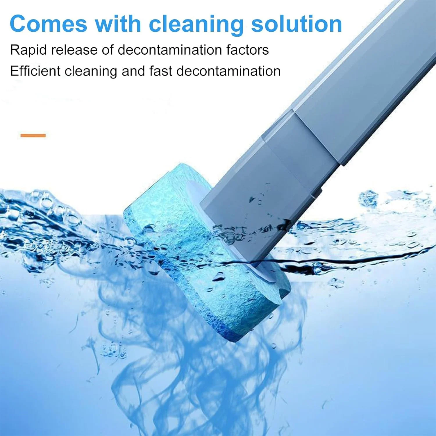 برس توالت یکبار مصرف KOWVOWZ، سیستم تمیز کننده توالت یکبار مصرف با نگهدارنده، کیت چوب توالت با 16 سر برس جایگزین، برس تمیز کننده توالت برای تمیز کردن توالت حمام (مدل B)