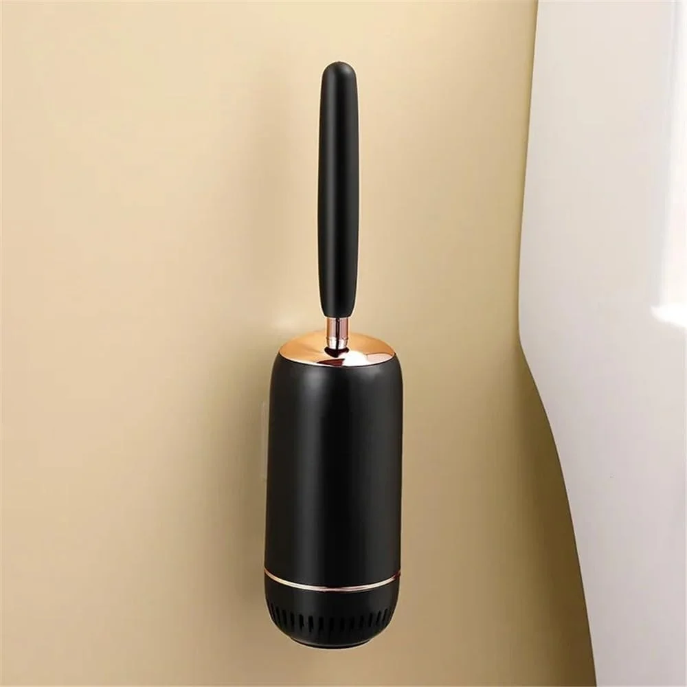 برس توالت و جا برسی پلاستیکی با دسته بلند، برس توالت بدون نقاط کور، ابزار دیواری حمام برای تمیز کردن فضای داخلی و حمام (رایگان)