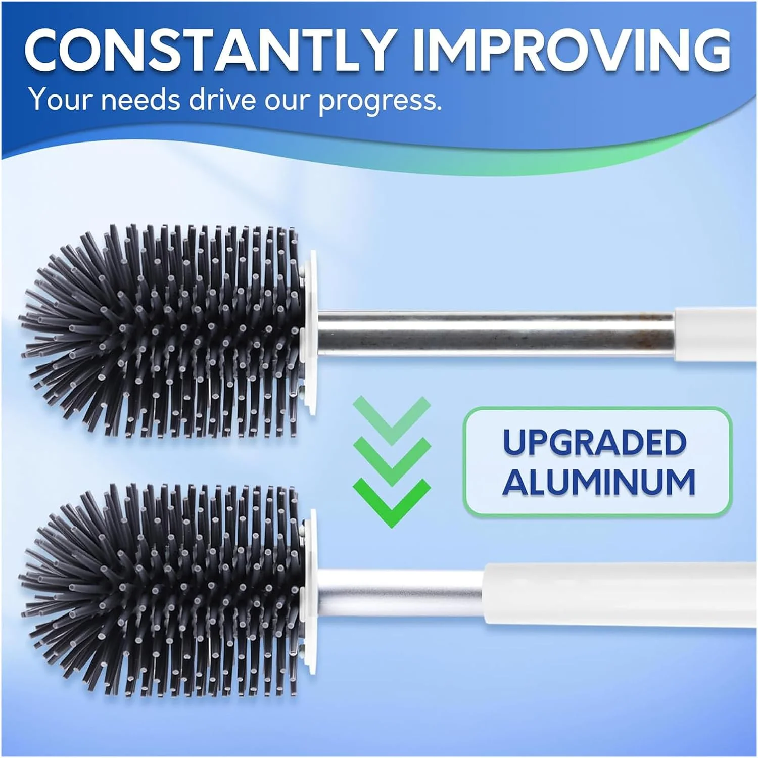 برس توالت و جا برسی، برس تمیز کننده کاسه توالت سیلیکونی، کیت برس تمیز کننده حمام با موچین، لوازم جانبی حمام با دسته آلومینیومی - سفید برس توالت و جا برسی، برس تمیز کننده کاسه توالت سیلیکونی، کیت برس تمیز کننده حمام با موچین، لوازم جانبی حمام با دسته آلومینیومی - سفید