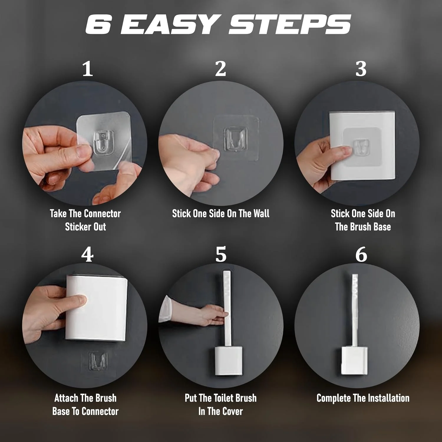 برس توالت سیلیکونی و جا برسی - بسته 2 عددی دسته بلند ضد لغزش، موهای انعطاف پذیر برای تمیز کردن آسان - پایه مدرن بدون چکه، ست برس توالت بادوام سفید با جا برسی