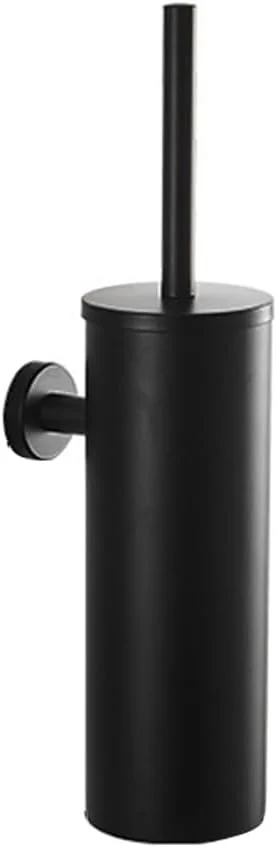 ست برس توالت فرنگی استیل ضد زنگ با نگهدارنده دیواری، برس تمیز کننده مشکی برای مراقبت کارآمد از توالت و تمیز کردن چند سطحی