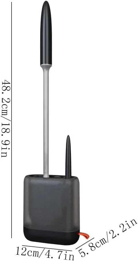 برس توالت، ابزار نظافت منزل، برس توالت دسته بلند دیواری، همراه با پایه تخلیه (سفید) برس توالت، ابزار نظافت منزل، برس توالت دسته بلند دیواری، همراه با پایه تخلیه (سفید)