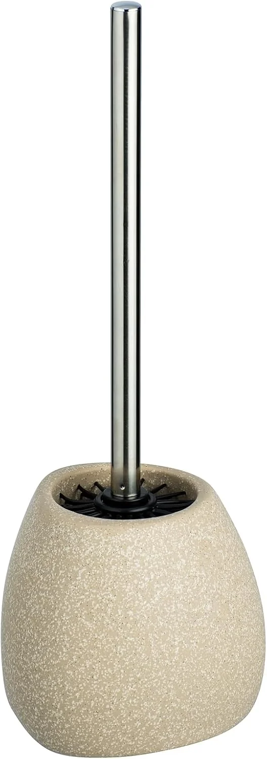 برس توالت سرامیکی ونکو مدل Peacock، ابعاد 12.5 x 38.5 x 12 سانتی متر، سرامیک، بژ، 12,5 x 38,5 x 12 سانتی متر