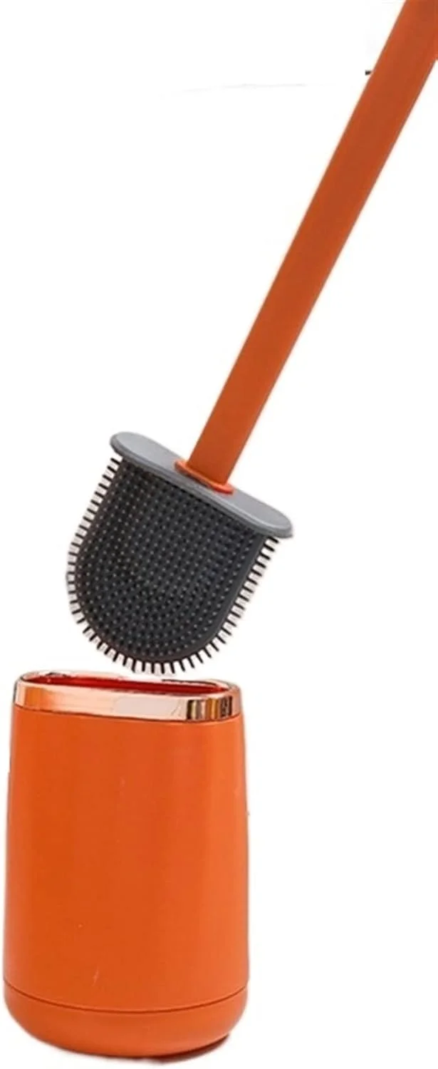 برس توالت و جا برسی، برس تمیز کننده توالت، سر برس ضد نشت آب با پایه سفید برس توالت و جا برسی، برس تمیز کننده توالت، سر برس ضد نشت آب با پایه سفید