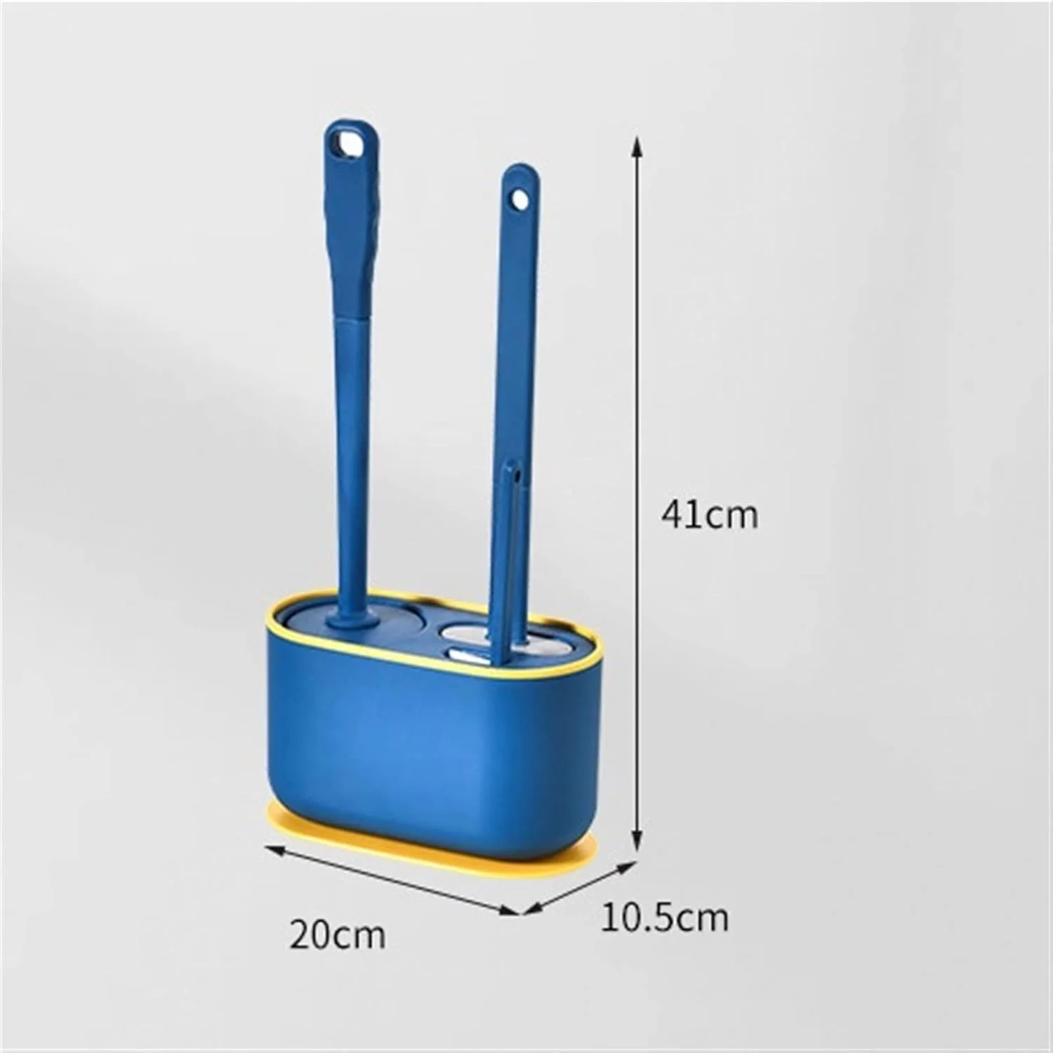 برس توالت فرنگی به همراه جا برسی، سر تخت، انعطاف پذیر، نصب آسان و کاربردی روی دیوار، ست برس و جا برسی سیلیکونی TPR برای تمیز کردن توالت فرنگی و حمام