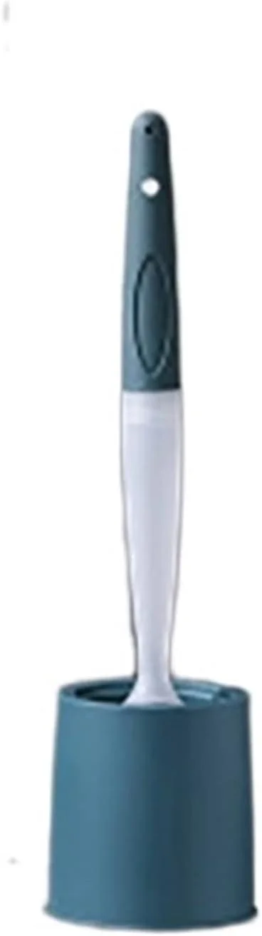 برس توالت چند منظوره به همراه جا برسی، مناسب برای نگهداری و مرتب سازی لوازم حمام، قابل نصب روی دیوار، برس دسته بلند به همراه پایه