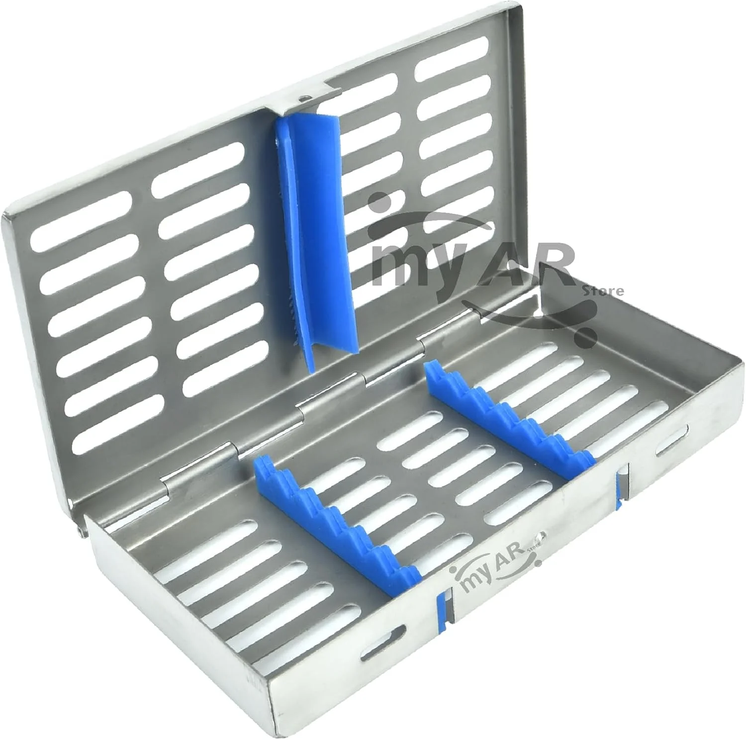 جعبه کاست استریلیزاسیون طراحی عالی برای دندانپزشکی، سازمان دهنده ابزار برای 5، 7، 10، 15 و 20 قطعه (کاست نگهدارنده 7 قطعه)