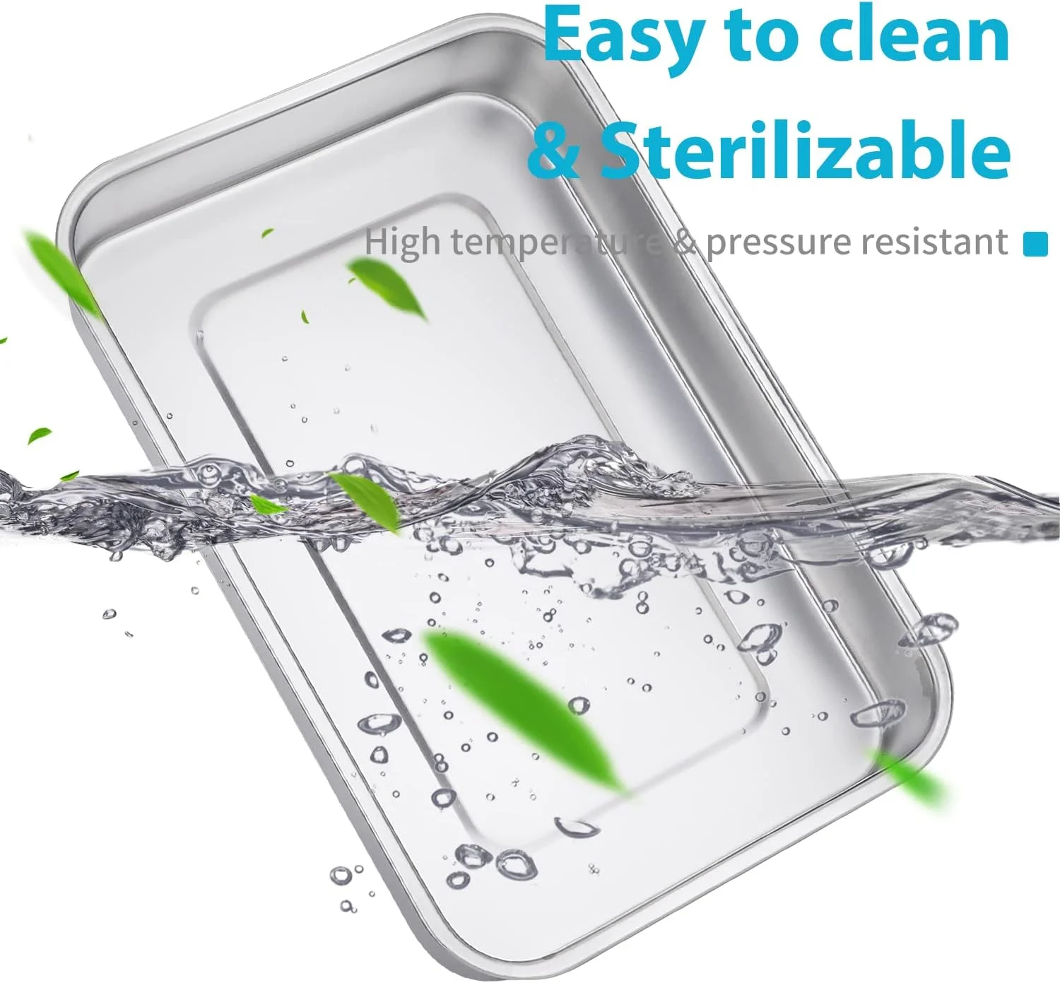 سینی های استیل ضد زنگ آنوا، مناسب ابزار جراحی، پزشکی و دندانپزشکی، سازمان دهنده و نگهدارنده سینی استریلیزاسیون، دارای درب و دسته، 2 سایز بزرگ، نقره ای AS305 1 عدد سینی های استیل ضد زنگ آنوا، مناسب ابزار جراحی، پزشکی و دندانپزشکی، سازمان دهنده و نگهدارنده سینی استریلیزاسیون، دارای درب و دسته، 2 سایز بزرگ، نقره ای AS305 1 عدد