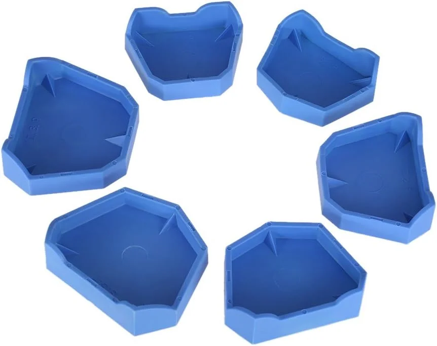 مجموعه پایه مدل دندان Anself، کیت پایه قالب گیری آزمایشگاه دندانپزشکی، سینی های قالب گیری دندان (مجموعه پایه مدل دندان 6 عددی)