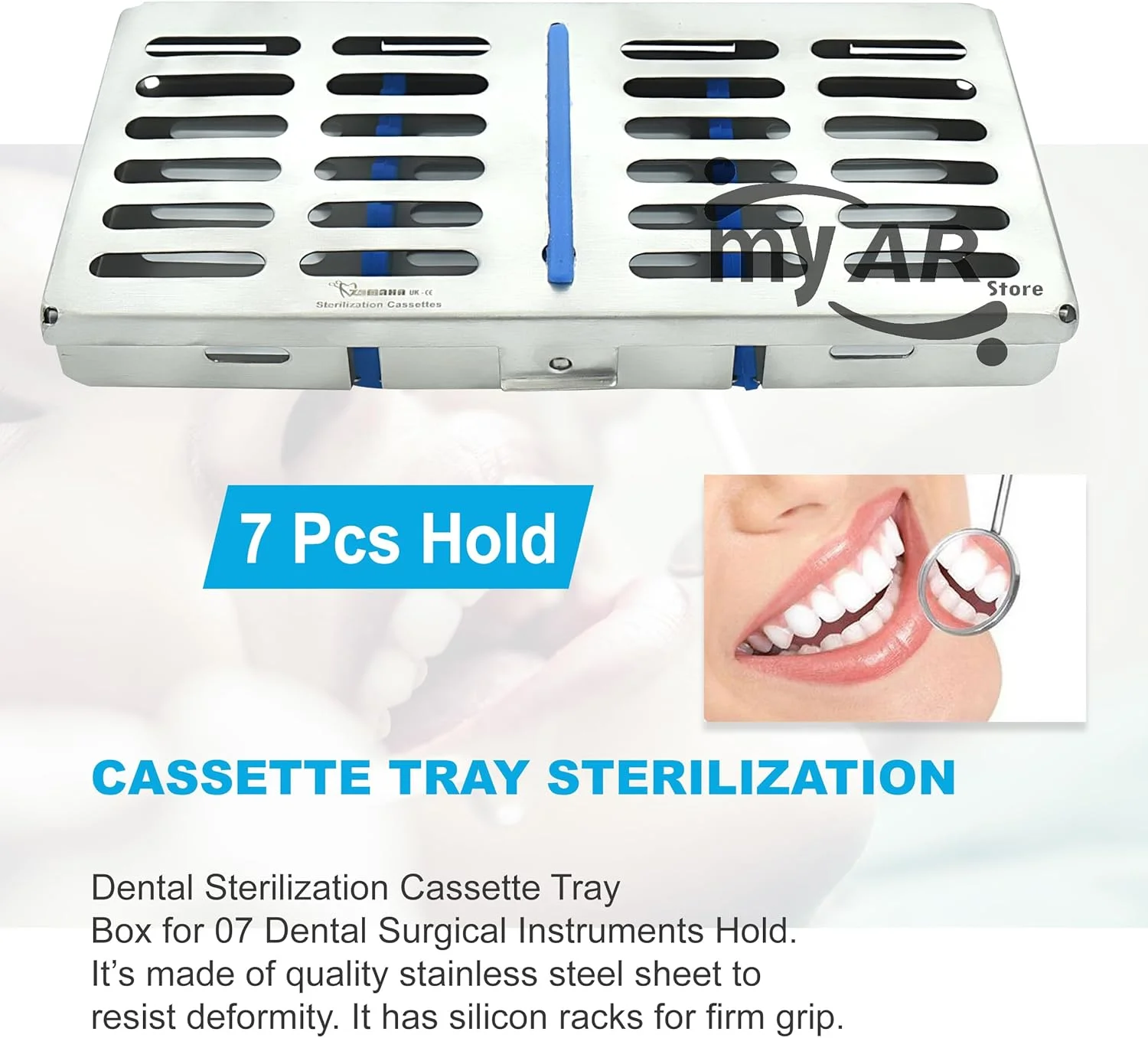 جعبه کاست استریلیزاسیون طراحی عالی برای دندانپزشکی، سازمان دهنده ابزار برای 5، 7، 10، 15 و 20 قطعه (کاست نگهدارنده 7 قطعه) جعبه کاست استریلیزاسیون طراحی عالی برای دندانپزشکی، سازمان دهنده ابزار برای 5، 7، 10، 15 و 20 قطعه (کاست نگهدارنده 7 قطعه)
