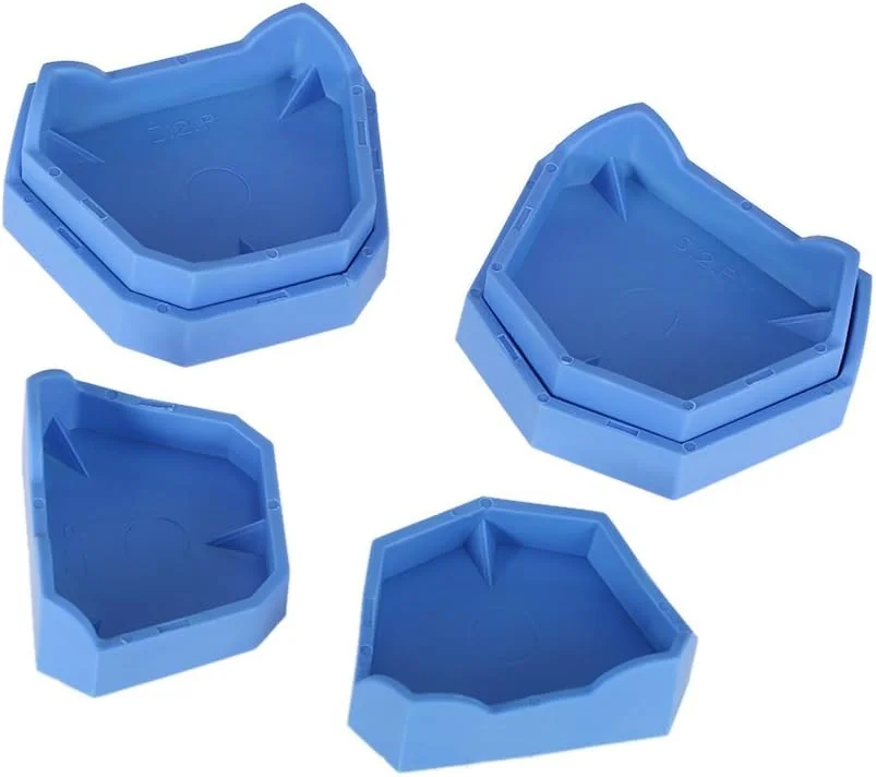 مجموعه پایه مدل دندان Anself، کیت پایه قالب گیری آزمایشگاه دندانپزشکی، سینی های قالب گیری دندان (مجموعه پایه مدل دندان 6 عددی)