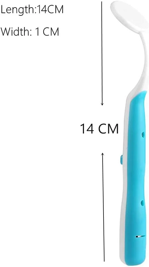 آینه دندانپزشکی چراغ دار Ceonam، ابزار بررسی دندان با نور LED، ضد مه، زاویه منحنی، ابزار مراقبت از دهان دندانپزشک، 2 عدد