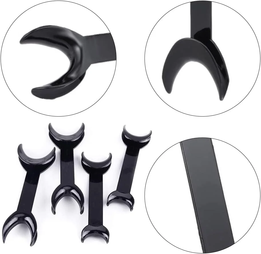 ۴ عدد رترکتور دندانپزشکی پلاستیکی، باز کننده دهان داخل دهانی لب و گونه به شکل T، ابزار ارتودنسی دندان برای سفید کردن دندان ۴ عدد رترکتور دندانپزشکی پلاستیکی، باز کننده دهان داخل دهانی لب و گونه به شکل T، ابزار ارتودنسی دندان برای سفید کردن دندان