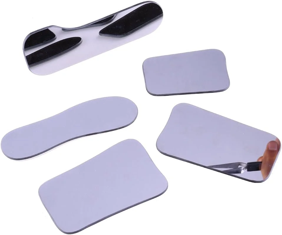 آینه دهانی دندانپزشکی دو طرفه Debaishi، روکش رودیوم، بازتابنده عکس داخل دهانی، 5 عدد در یک مجموعه آینه دهانی دندانپزشکی دو طرفه Debaishi، روکش رودیوم، بازتابنده عکس داخل دهانی، 5 عدد در یک مجموعه