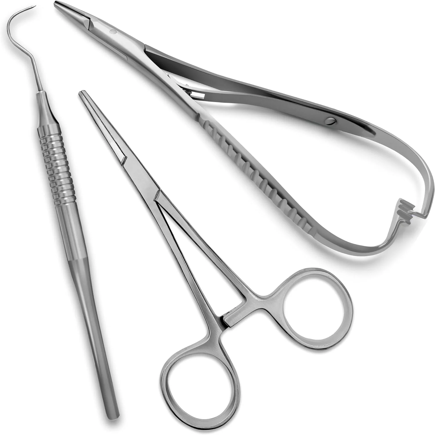 ست ۳ تکه ابزار ارتودنسی دندان برای برداشتن براکت و تغییر رنگ